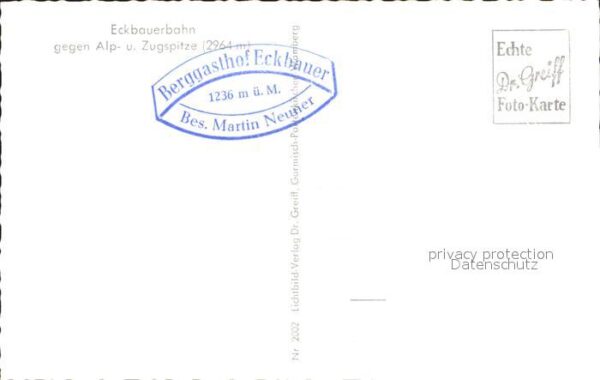 Garmisch-Partenkirchen Eckbauerbahn Alp Zugspitze – Bild 2