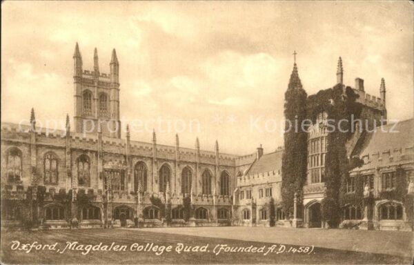 Oxford Oxfordshire Magdalen College Quad