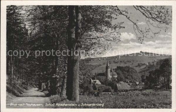Neuhausen Erzgebirge Schloss Purschenstein Schwartenberg