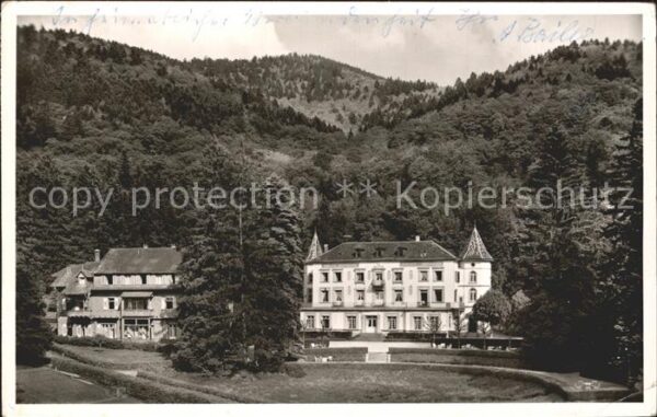 Badenweiler Sanatorium Schloss Hausbaden