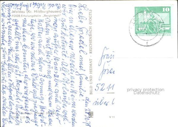 Waldau Thueringen FDGB Erholungsheim Bergkristall – Bild 2