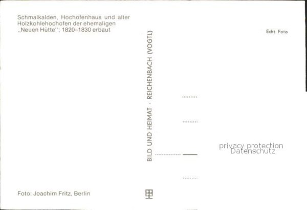 Schmalkalden Hochofenhaus alter Holzhohlehochofen – Bild 2
