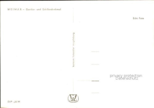 Weimar Thueringen Goethe Schillerdenkmal – Bild 2