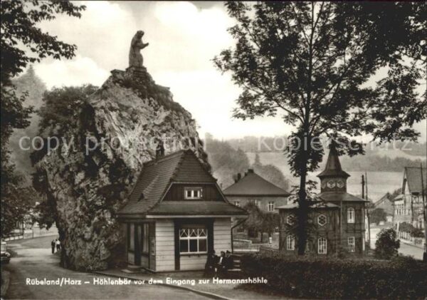 Ruebeland Harz Höhlenbär Eingang Hermannshöhle