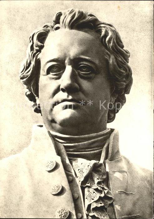 Weimar Thueringen Goethe Ausschnitt aus dem Rietschel'sch