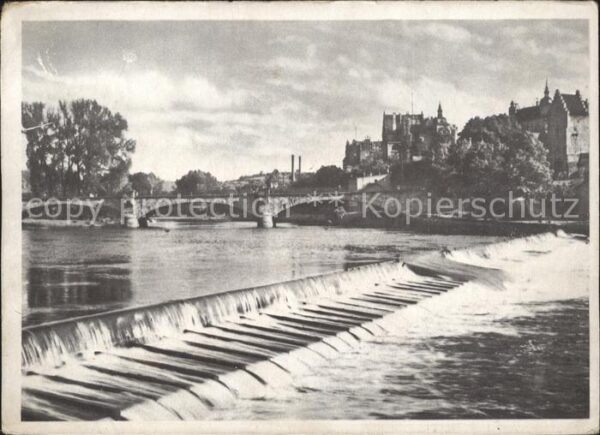 Saalfeld Saale Saalewehr Brücke