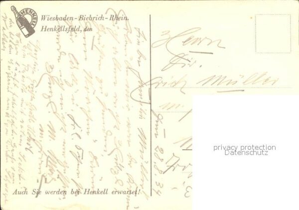 Biebrich Wiesbaden Sektkellerei Henkell Empfangshalle Kell – Bild 2