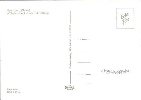 Naumburg Saale Wilhelm Pieck Platz Rathaus – Bild 2