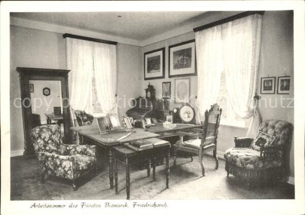 Friedrichsruh Aumuehle Arbeitszimmer Fürsten Bismarck