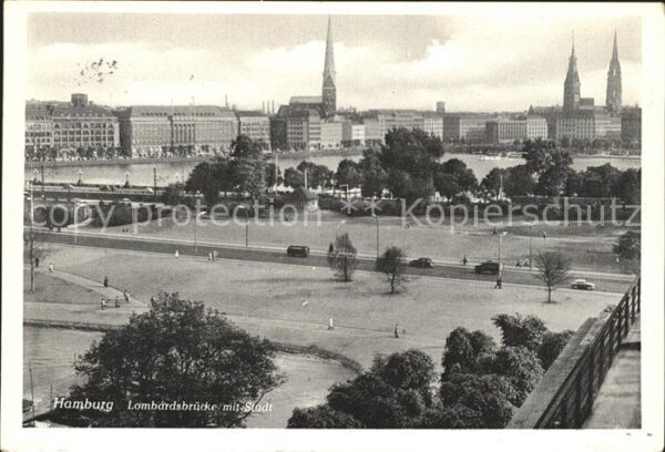 Hamburg Lombardsbrücke Stadt