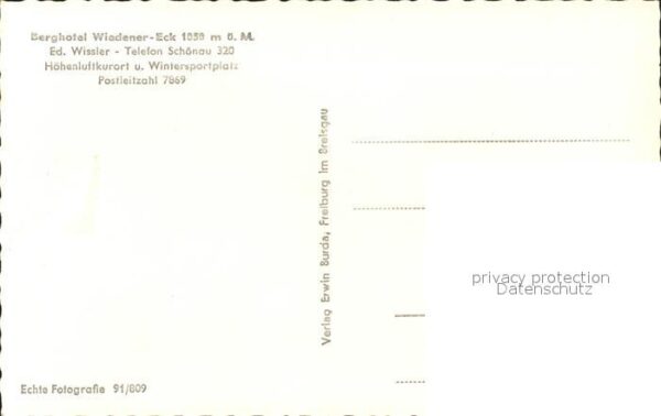 Schoenau Schwarzwald Berghotel Wiedener Eck – Bild 2