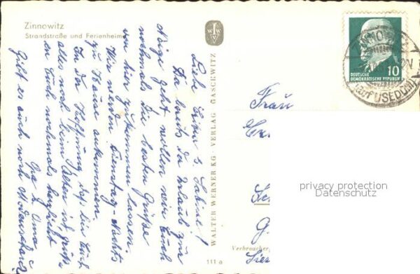 Zinnowitz Ostseebad Usedom Strandbadstrasse und Ferienheim – Bild 2
