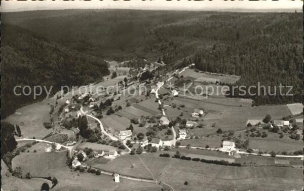 Freudenstadt Fliegeraufnahme Gasthaus Pension Zum Bä