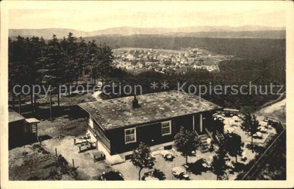 Hahnenklee-Bockswiese Harz Blick vom Bocksberg Turm