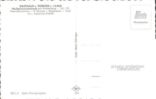 Heiligkreuzsteinach Gasthaus Pension zum Lamm – Bild 2