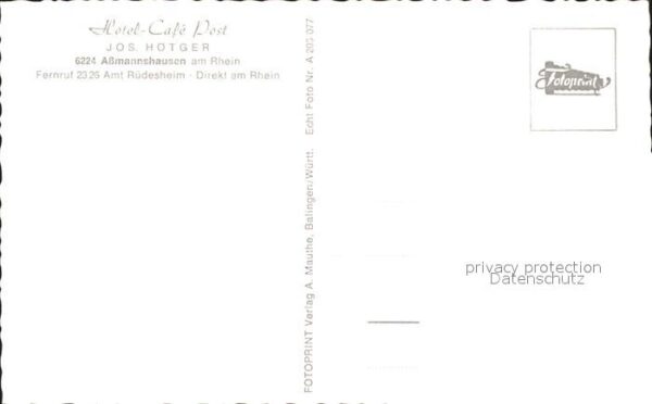 Assmannshausen Hotel Cafe Post – Bild 2