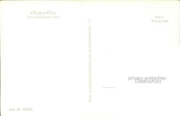 Oberhof Thueringen Ernst Thälmann Haus – Bild 2