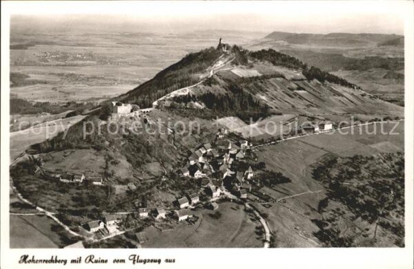 Hohenrechberg Ruine Fliegeraufnahme