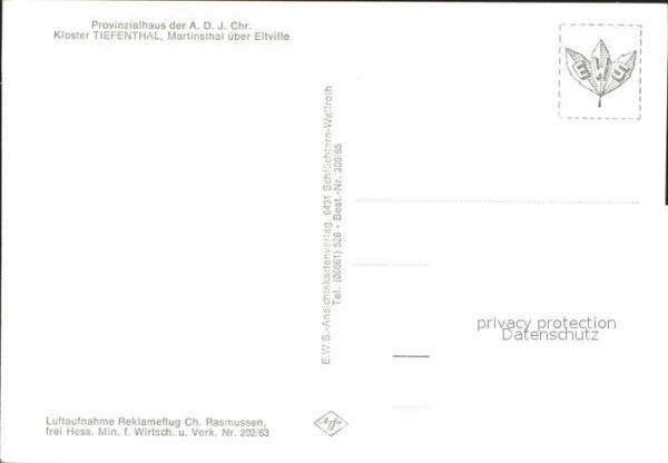 Martinsthal Provinzialhaus Kloster Tiefenthal Flieg – Bild 2