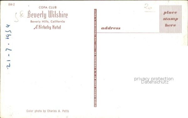 Beverly Hills California Copa Club Beverly Wilshire – Bild 2