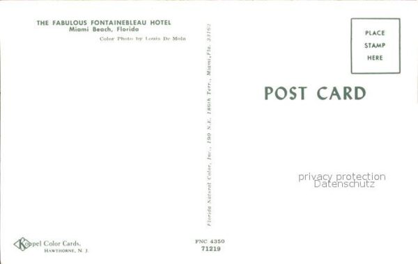 Miami Beach Fontainebleau Hotel Fliegeraufnahme – Bild 2