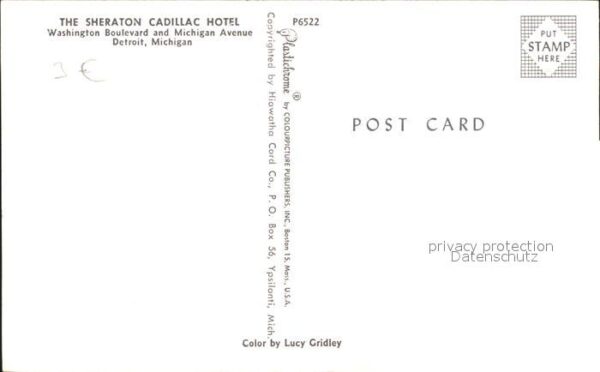 Detroit Michigan Sheraton Cadillac Hotel – Bild 2