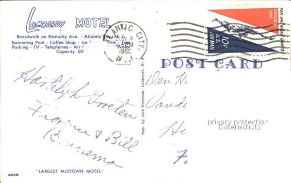 Atlantic City New Jersey Lombardy Motel – Bild 2