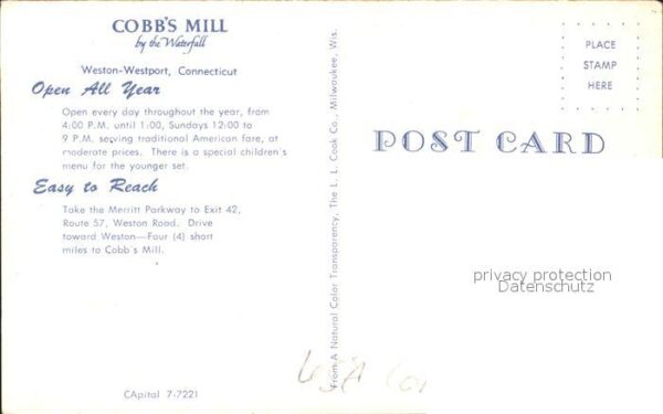 Weston Connecticut Cobbs Mill by the Waterfall – Bild 2