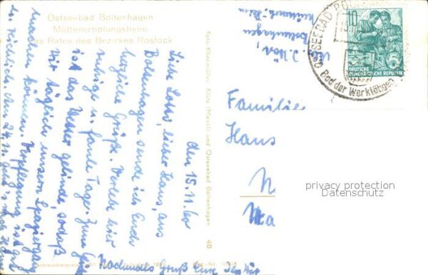 Boltenhagen Ostseebad Müttererholungsheim – Bild 2