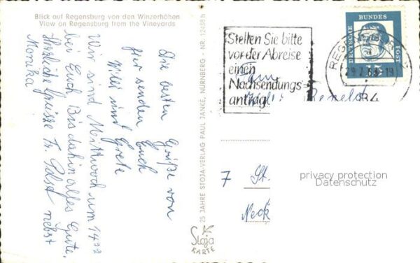 Regensburg Blick von Winzerhöhen – Bild 2