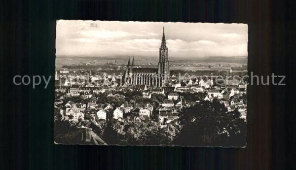 Ulm Donau Blick vom Michelsberg Münster