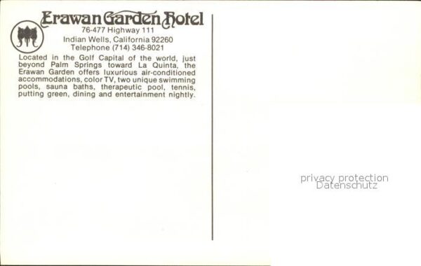 Indian Wells California Erawan Garden Hotel – Bild 2
