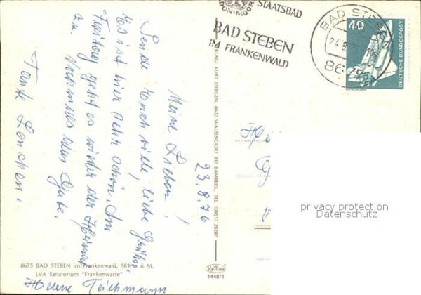 Bad Steben LVA Sanatorium – Bild 2