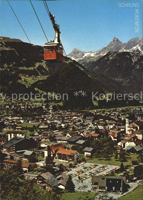 Schruns Vorarlberg Hochjochbahn Tschagguns und Zimba