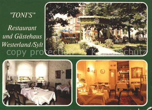 Westerland Sylt Tonis Restaurant Gästehaus