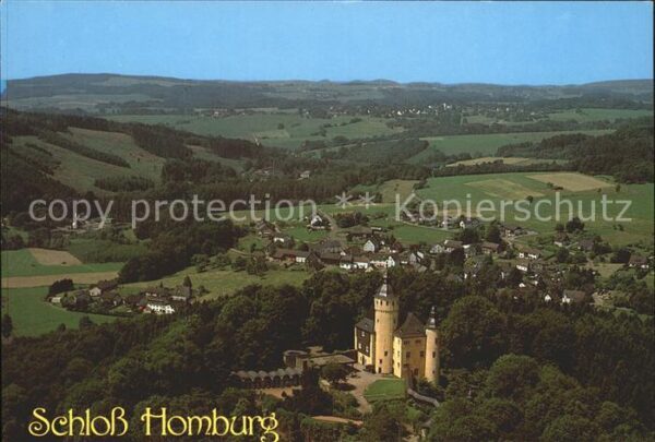Nuembrecht Schloss Homburg Fliegeraufnahme