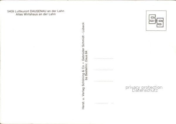 Dausenau Altes Wirtshaus an der Lahn Gedicht – Bild 2