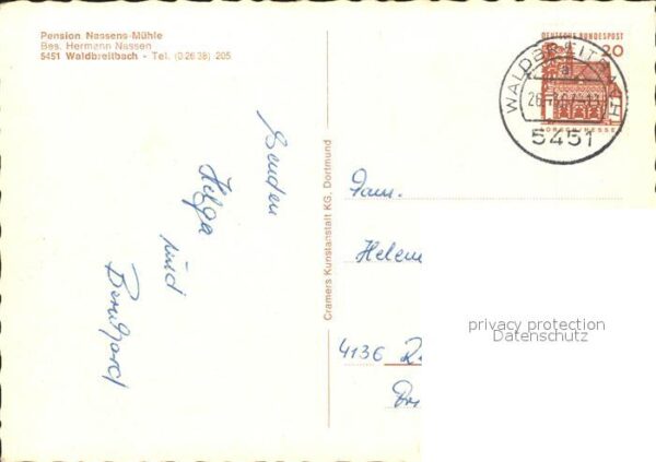 Waldbreitbach Wied Pension Nassens-Mühle – Bild 2