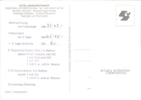 Kall Steinfeld Hotel Margaretenhof – Bild 2