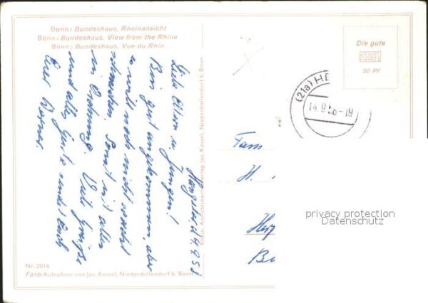 Bonn Rhein Bundeshaus Rheinansicht – Bild 2