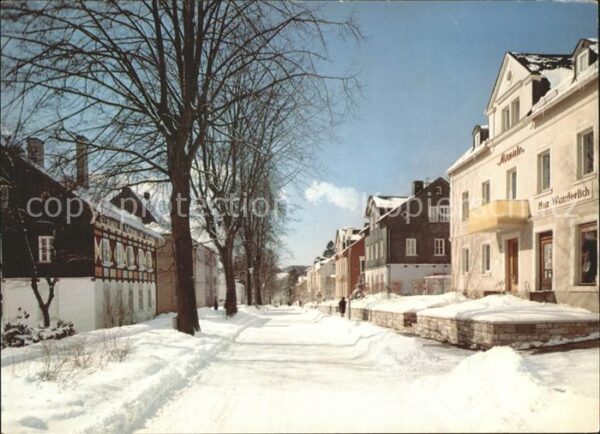 Bad Steben Badstrasse verschneit