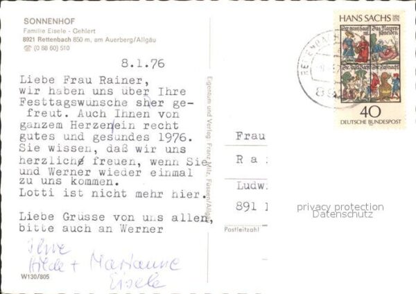 Rettenbach Auerberg Sonnenhof – Bild 2