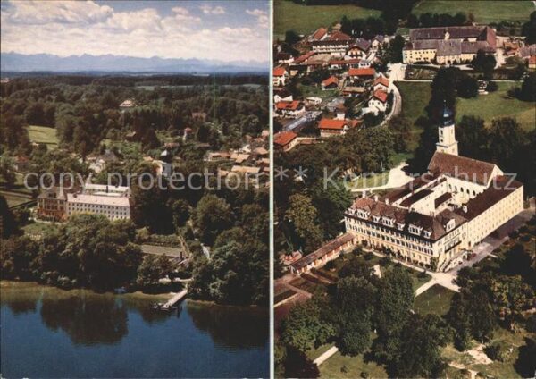 Bernried Starnberger See Fliegeraufnahme Haushaltungsschule