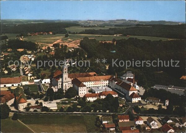 Aldersbach Fliegeraufnahme Zisterzienser Abteikirc