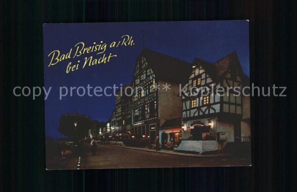 Bad Breisig Rheinpromenade bei Nacht