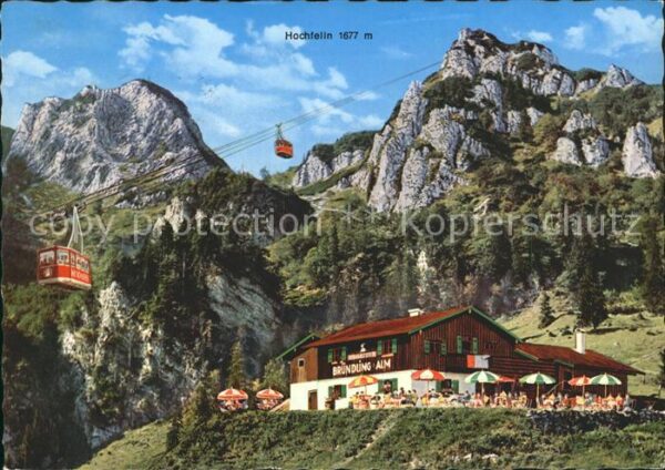 Hochfelln Bergen Bründlingalm Seilbahn