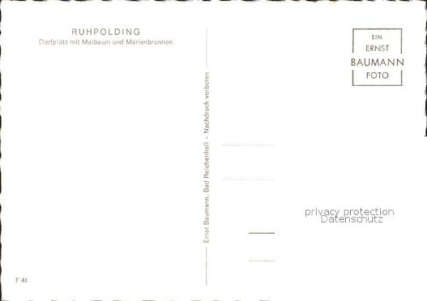 Ruhpolding Dorfplatz Maibaum Marienbrunnen – Bild 2