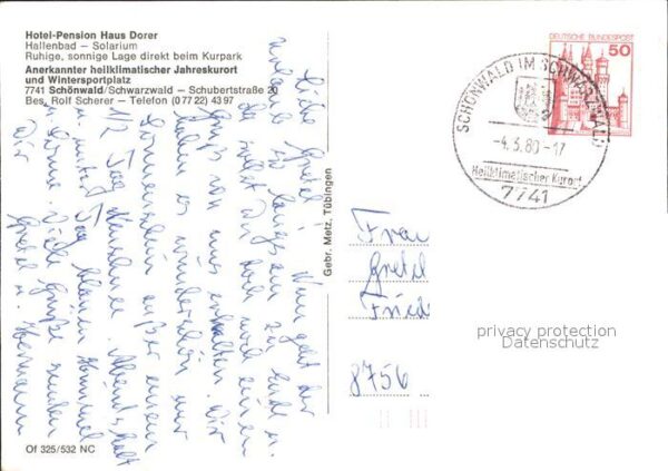 Schoenwald Schwarzwald Hotel Pension Haus Dorer – Bild 2