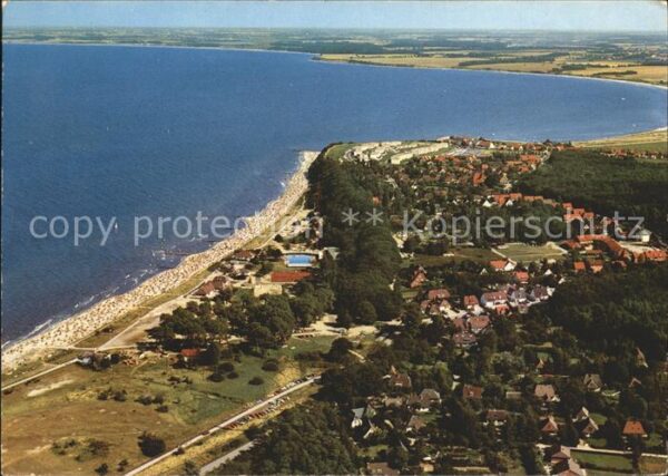 Hohwacht Ostsee Fliegeraufnahme mit Strand