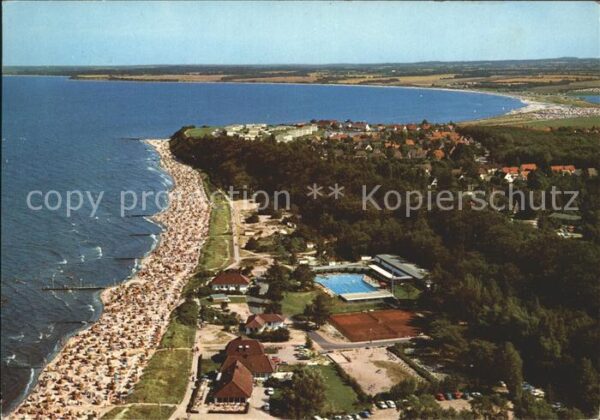 Hohwacht Ostsee Fliegeraufnahme mit Strand
